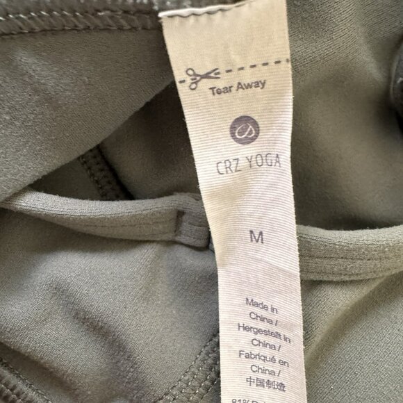 CRZ YOGA Butterluxe Y Back Womens Padded Sports Bra And Green Size Medium - Picture 5 of 6